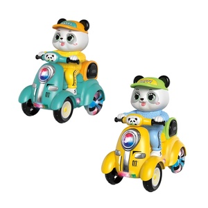 Điện âm nhạc nhấp nháy ánh sáng phim hoạt hình ba bánh phổ 360 xoay diễn viên đóng thế xe máy đồ chơi - Product Image 5