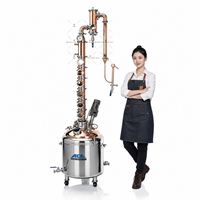 Équipement de distillation d'alcool Ace 50L 80L 100L, alambic à colonne en cuivre pour la production de vodka, whisky et rhum