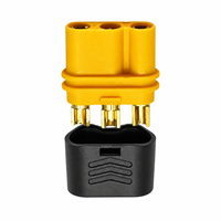 Adaptateurs de batterie LIPO MR30 MR60 Amass XT90H avec caches, connecteurs plaqués or 30A, connecteurs à balle XT60H