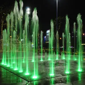 Underground Led Floor Standing Dry Water Feature Show Outdoor Dry Fountain Equipment In Malaysia