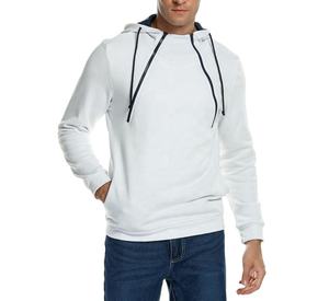 Jersey de lana de algodón a la moda de invierno para hombre, sudaderas con capucha de alta calidad, colores diferentes, dos cremalleras frontales, jerséis de nuevo estilo - Product Image 4