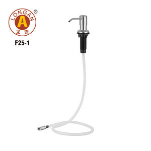 Distributeur de savon pour évier en acier liquide de cuisine magique de nettoyage des mains disponible sur mesure 500ml savon à vaisselle noir mat pour gel douche - Product Image 4