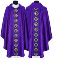 Robe de prêtre catholique de style européen religieux pour hommes, uniforme de clergé à manches longues en polyester, broderie personnalisée du logo