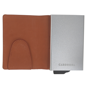 Premium Leather <b>RFID</b>-<b>Blocking</b> Anti-Theft Short <b>Wallet</b> Nylon Lining Unisex Business Card Holder - Product Image 1