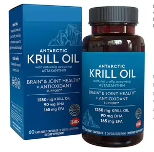 Private label Joint and Brain Health support Antarctic Krill Oil Omega 3 Capsule Calcium Anti-aging Vitamin D3 Vitamin K2