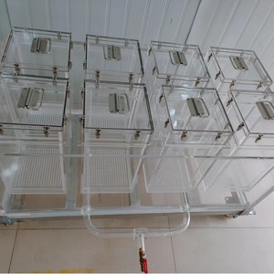 Chambres de laboratoire en acrylique Lucite (modèle CAST ACRYLIC) avec portes transparentes, système de drainage, épaisseur 3 mm pour usage industriel - Product Image 4