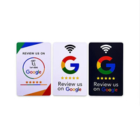 Etiqueta NFC de Acrílico de 13.56mhz para Mesa con Reseñas de Google, Etiqueta NFC para Pedidos en Restaurantes y Tarjeta de Reseñas para Facebook, Google e Instagram
