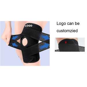 Genouillère avec logo personnalisé avec stabilisateurs latéraux pour la récupération des blessures par les douleurs du ménisque et du <span class=keywords><strong>genou</strong></span> Support de <span class=keywords><strong>genou</strong></span> réglable - Product Image 2