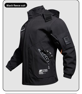 Men <strong>Winter</strong> Work Uniform Set Fleece Lined Waterproof Outdoor Labor Protection <strong>Clothes</strong> - Product Image 6