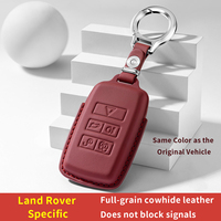 Étui de protection en cuir pour clé de voiture Land Rover Range Rover Evoque, coque de clé télécommande, accessoire de voiture