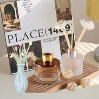 Bouteille en verre de luxe pour diffuseur de parfum en gros 50ml 100ml 120ml 150ml, bouteille en verre pour diffuseur d'aromathérapie