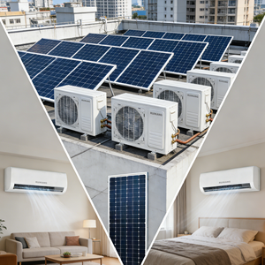 Original Factory 12000BTU 1.5HP 1Ton Solar Powered <b>Mini</b> <b>Split</b> Air Conditioner Low Power Green Energy 12000BTU <b>AC</b> Solar-Powered C - Product Image 1