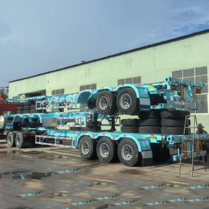 Semirremolque esquelético de 3 o 4 ejes para transporte de contenedores de 20 y 40 pies, fabricado en China - Product Image 5