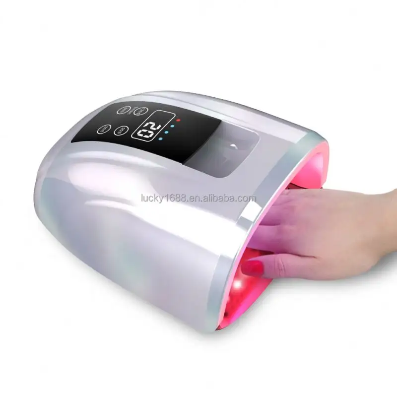 جهاز مانيكير محمول للاستخدام المنزلي لاسلكي لعلاج الأظافر جل مجفف الأظافر بالأشعة فوق البنفسجية مصباح led