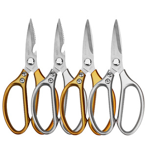 Tijeras de cocina de acero inoxidable con cabeza recta para cortar huesos de pollo, verduras, carne y tapas de botellas, uso doméstico - Product Image 3