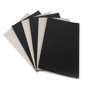 Vente en gros, feuille de papier en carton noir gris C1S C2S, carton noir Duplex