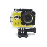 Caméra d'action numérique professionnelle 4K étanche avec zoom numérique grand angle 170°, Wi-Fi et mémoire 32 Go pour casque de vélo