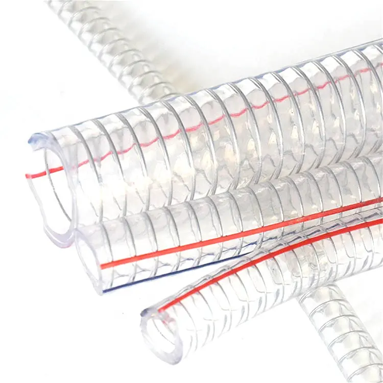 High Quality Customization Safety Pvc Clear Hose Food Grade Pvc Steel Wire Hose