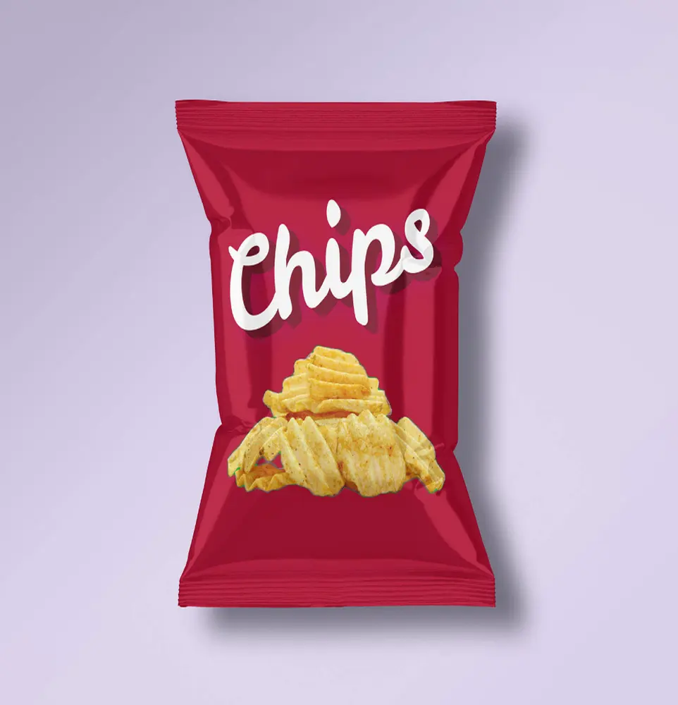 Saco de bolsas para batatas fritas com impressão personalizada para embalagens de fast food