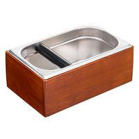 Boîte à marc pour machine à café en bois, bac à déchets de café moulu pour bar et restaurant, accessoires d'outils de barista