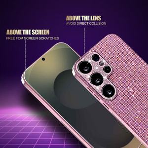 Cover Protettiva Cromata con Glitter per Fotocamera, per Samsung S23 S23Fe S24 S25 S25Fe S26 S26fe Plus Ultra Edge, Custodia per <span class=keywords><strong>Cellulare</strong></span> - Product Image 5