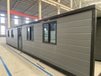 Maison préfabriquée extensible en acier écologique contemporaine de 20 pieds et 40 pieds avec cuisine, chambre, villa, maison préfabriquée de luxe mobile