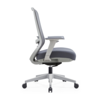 Chaise de bureau ergonomique moderne en maille avec fonctions réglables et base pivotante pour la maison et le bureau