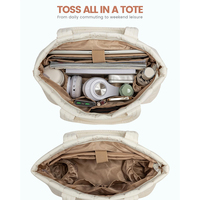 Sac fourre-tout matelassé en nylon personnalisé avec broderie, grand format, pour ordinateur portable 15,6 pouces, sac à main léger pour le travail, sac à main pour les voyages, la salle de sport, le week-end, pour femmes