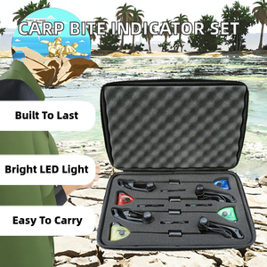 Juego de Señalizadores de Picada para Pesca de Carpa Hirisi, Indicador de Picada de Acero Inoxidable con Luz LED, 1 Pieza en Estuche, Accesorios de Pesca B2031 - Product Image 2