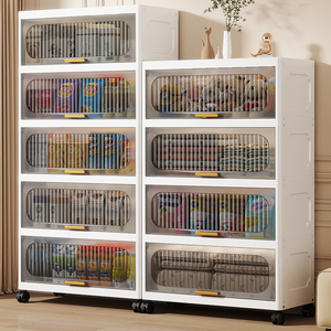 Bán buôn đa chức năng công suất cao gấp hộp lưu trữ tủ quần áo có thể gập lại tủ quần áo nhựa gấp Tủ lưu trữ - Product Image 5