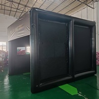 Cage d'entraînement de golf portable, simulateur de golf gonflable, projecteur, tente de tir avec écran