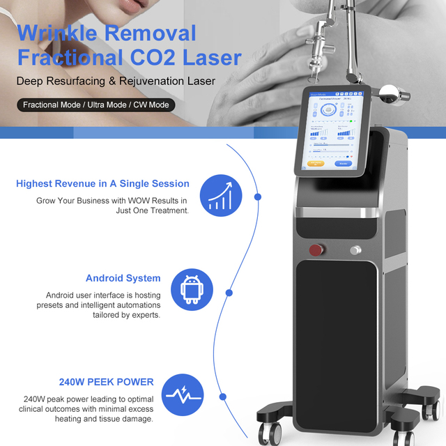 Portable CO2 Fractional Laser Machine New System for Beauty Salon DIY RF Tube Acne Removal OEM/ODM Laser Cut Co2