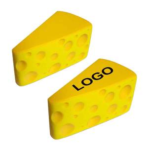 Jouets anti-stress en forme de fromage personnalisés, en mousse, <span class=keywords><strong>faux</strong></span> fromage en forme de coin, miniatures pour enfants, décoration de cuisine de maison de poupée, bricolage - Product Image 1