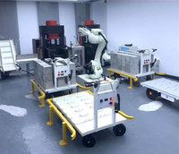 Sistema de Compresión de Cubos de Hormigón Automatizado e Inalámbrico para Operación Continua 24/7 con Alimentación/Descarga