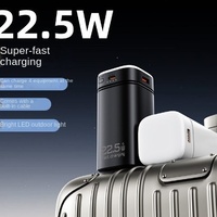 Batterie externe portable en plastique à charge super rapide 22,5 W, 20 000 mAh haute capacité