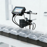 Impresora Industrial de Inyección de Tinta Térmica en Línea para Envasado de Alimentos, Botellas y Latas, Alta Velocidad 40m/min, Multicódigo, Fecha de Lote