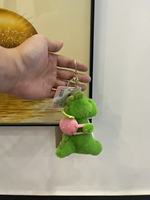 Mignon dinosaure sac à dos école à sauter pendentif en peluche dessin animé unisexe conception personnalisée poupée PP coton rempli porte-clés réglable