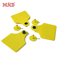 Étiquette d'oreille de bétail RFID UHF 134.2khz EM4305 Fdx-b Hdx Nfc étiquette d'oreille de puce animale à longue portée pour bétail mouton chèvre vache cochon