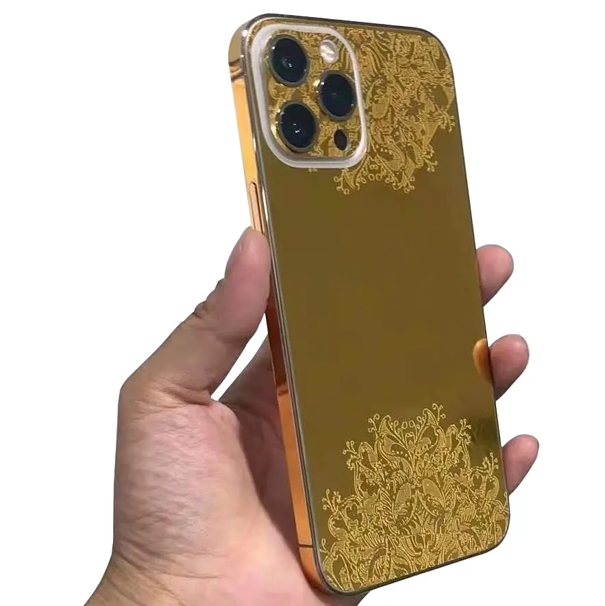 Наклейка на заднюю крышку мобильного телефона 3D полное покрытие защитная пленка на объектив камеры Золотая наклейка на заднюю крышку для iPhone 11 12 pro max