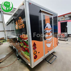 Remolque móvil para hamburguesas, puede hacer logotipos, puede vender hamburguesas y pizzas - Product Image 1