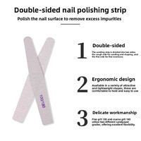 Bâtonnets de ponçage double face pour ongles, outils de manucure DIY, limes à ongles, grain 100/180, ponçage grossier, non-électrique, vente en gros