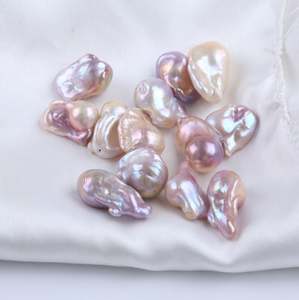 <span class=keywords><strong>Prix</strong></span> de gros usine Perles baroques violettes 14-18mm Perles baroques d'eau douce pour la fabrication de bijoux - Product Image 4