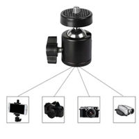 Mini rotule universelle pivotante 1/4 po avec vis de fixation pour trépied (lot de 2) – Verrouillage rotatif à 360 degrés avec bouton métallique pour appareils photo reflex numériques et trépieds