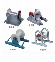 Haute qualité Durable rouleau de sol Type droit en nylon en alliage d'aluminium poulie robuste résistant à la Corrosion câble poulie bloc