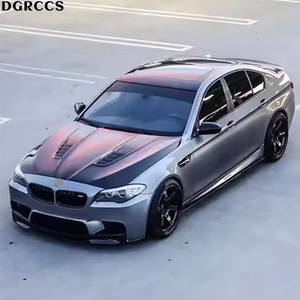 ฝากระโปรงหน้าคาร์บอนไฟเบอร์ทรงโค้งสไตล์ DTM สำหรับรถยนต์ BMW ซีรีส์ 5 F18 M5 ปี 2009-2016 ผลิตด้วยวิธีขึ้นรูปสุญญากาศ ติดตั้งง่าย - Product Image 1
