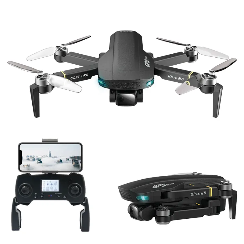 2021 Global Drone GD93 Pro 6k Profesional Long Distance Dron with Camera Brushless GPS Optical Flow RC Quadcopter vs L900 Pro
