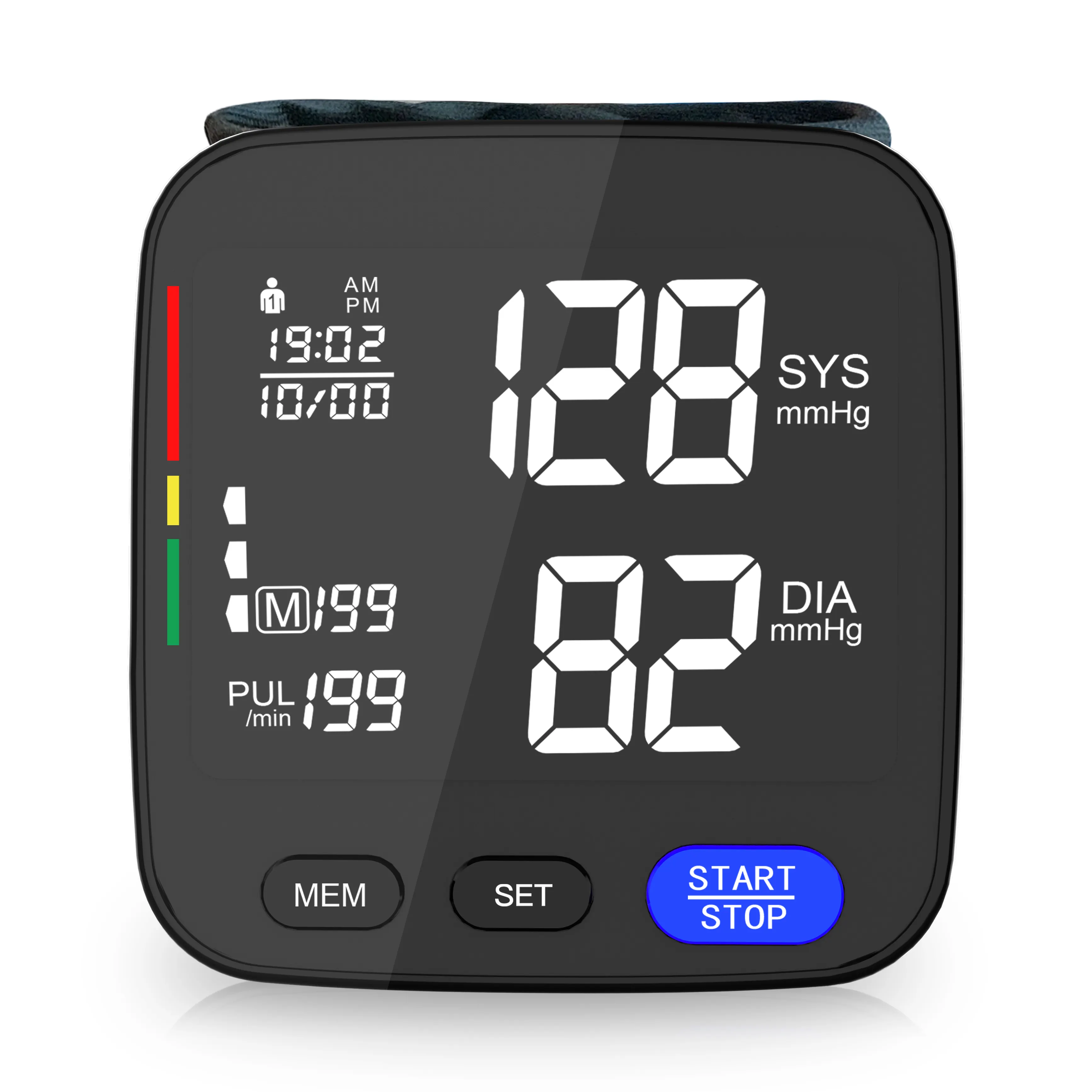 Top selling newly model 2022 BP Monitor Wrist Sphygmomanometer Automatic Wrist Watch Digital Blood Pressure Monitor Machine