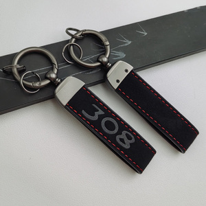 <span class=keywords><strong>Porte</strong></span>-clés en cuir suédé avec logo de voiture pour BMW M Sport Audi S Line Mercedes AMG VW <span class=keywords><strong>GTI</strong></span> Toyota Nissan Peugeot Hyundai Honda Accessoires - Product Image 4
