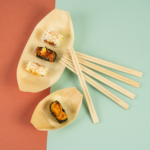 Palillos de Bambú de 8 Pulgadas <span class=keywords><strong>Estilo</strong></span> <span class=keywords><strong>Sushi</strong></span> con Cubiertas Biodegradables y Ecológicos Desechables para Restaurantes y Hoteles - Product Image 5