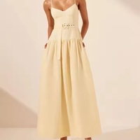 Nuevo Vestido de Algodón de Alta Calidad a la Moda, Vestido Casual Modesto para la Playa, Vestido de Verano Elegante para Mujer